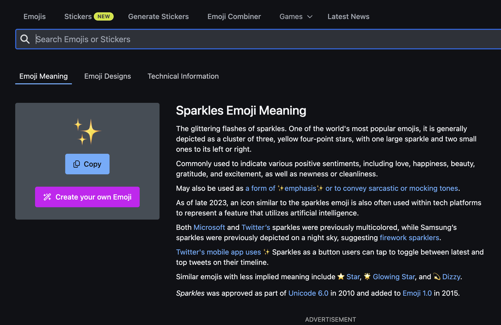 Sparkles emoji: Meaning, uses, examples, and history explained.