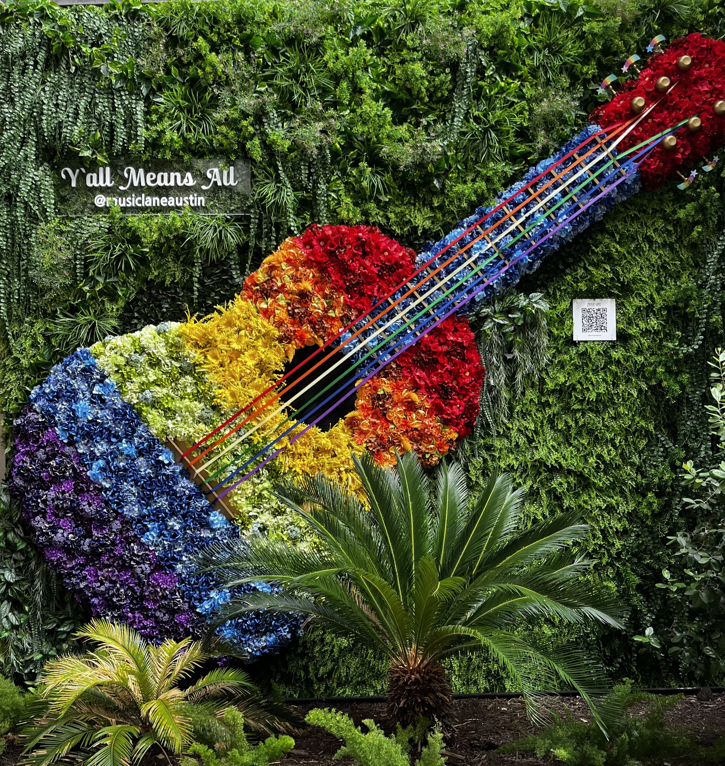 Groovy guitar garden, far out, man.