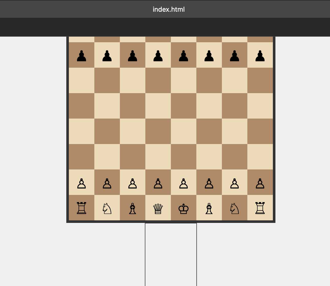 A chess board with all the pieces set up.